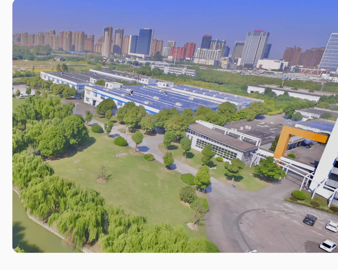 Aerial view of the PettiChat manufacturing industrial park